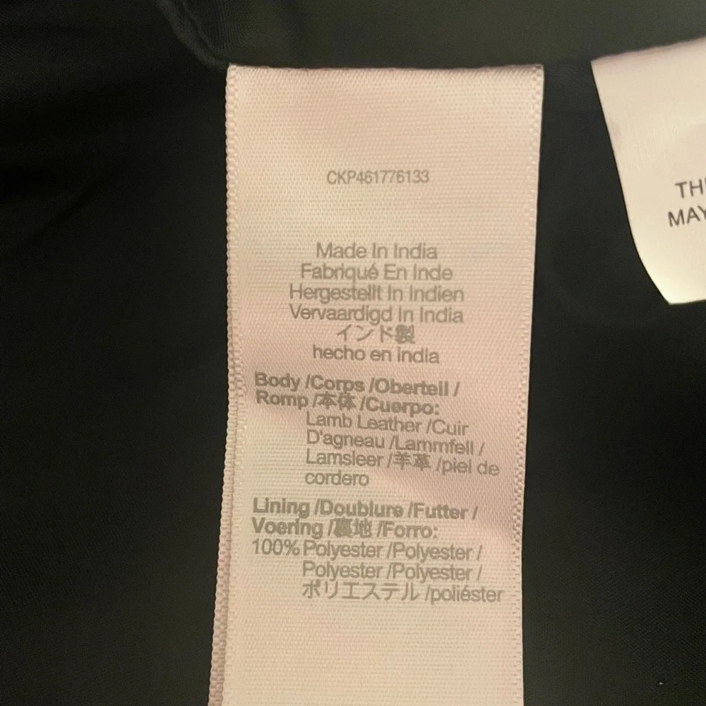 Madewell Black Leather Moto Jacket Size XL - Picture 6 of 13